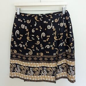 Vintage wrap style mini skirt small - medium